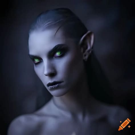 High resolution realistic dark elf shapeshifter artwork on Craiyon
