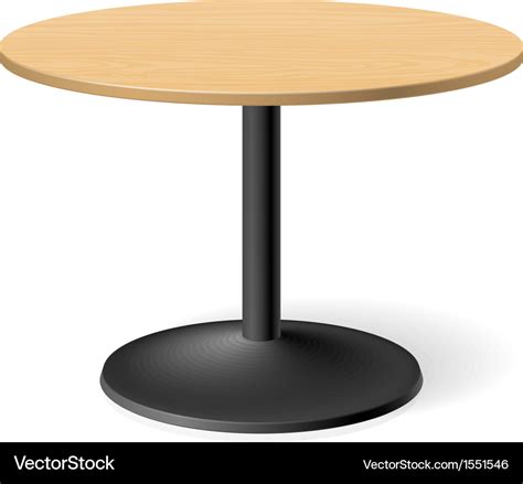 Round table Royalty Free Vector Image - VectorStock