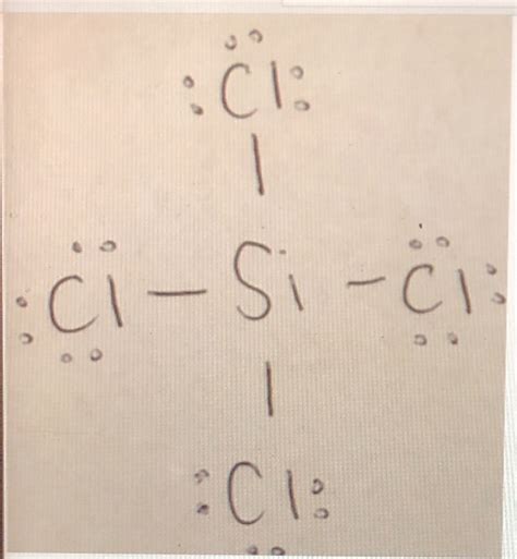 Solved uestion 4 In the Lewis structure for SiCl4. what is | Chegg.com