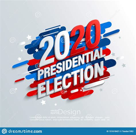 2020 USA Presidential Election Banner, Vector. Stock Vector ...