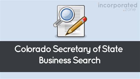 Colorado Secretary of State Business Search (Step-By-Step)