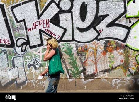 Typical Graffiti in Berlin Friedrichshain, Germany Stock Photo - Alamy