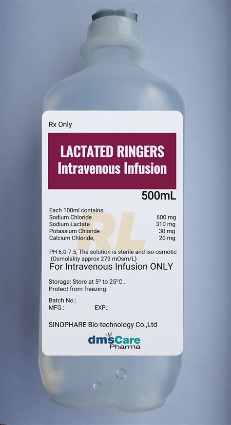 Intravenous Solution Common IV Solutions Sodium Lactate Ringer′ S Injection GMP Factory - Common ...