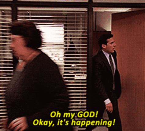 Michael Scott Oh My God Its Happening GIF | Morsodifame Blog