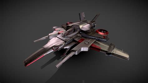 Sci-Fi Fighter Jet - 3D model by naratech [627814f] - Sketchfab