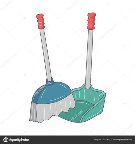 Broom And Dust Pan Clipart