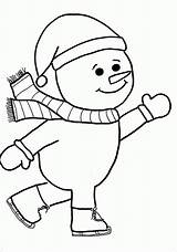 Blank Snowman Coloring Pages Printable sketch template