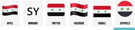 🇸🇾 Drapeau de la Syrie emoji