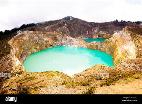 Kelimutu-Volcano on Flores, Indonesia Stock Photo - Alamy