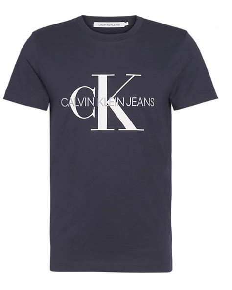 Calvin Klein Cotton T-shirt in Blue for Men - Lyst