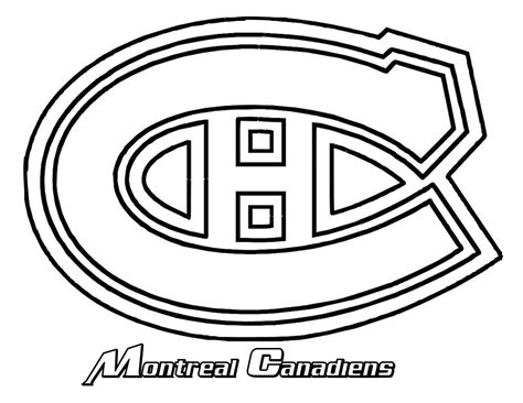 Hockey coloring pages | NHL logo coloring pages