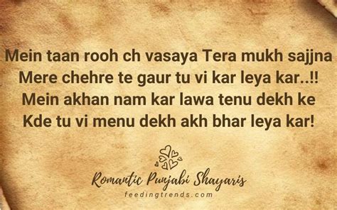 21 Romantic Punjabi Shayaris To Express Your Feelings | Feeding Trends