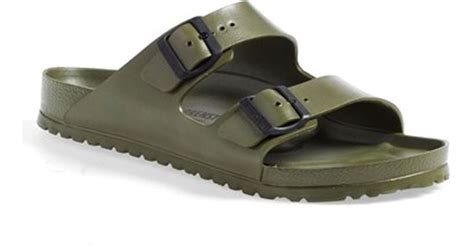 Birkenstock 'essentials - Arizona Eva' Waterproof Slide Sandal in Green ...