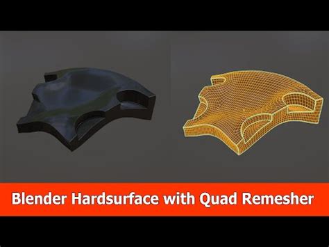 Blender Hardsurface Modeling & Sculpting using Quad Remesher