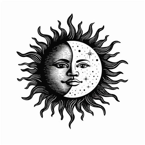 Minimalist Sun Moon Clipart – Prompt Library