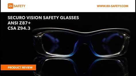 Securo Vision Safety Glasses | ANSI Z87 and CSA Z94.3 | RX Safety - YouTube