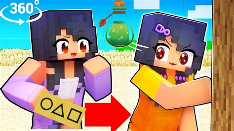 HOW APHMAU Became a SQUID GAME DOLL in Minecraft 360° - YouTube