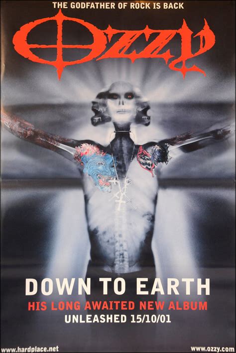 Original Ozzy Osbourne poster for Down to Earth album – Original Poster ...