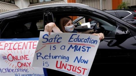 US teachers protest against reopening of schools, demand safe working ...