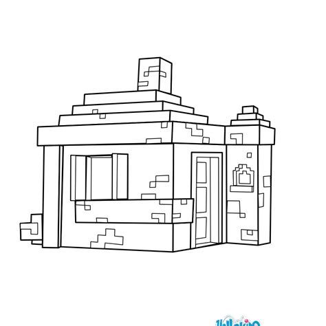 Minecraft House Coloring Pages Coloring Pages