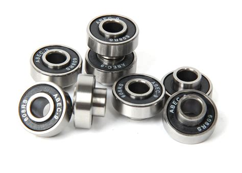 Skatergear Waterproof Skateboard Fast Bearings 608 Abec 9 Steel Ceramic ...