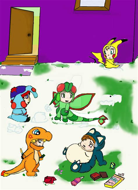 south park kids play pokemon by cartmanxkylexalways on DeviantArt