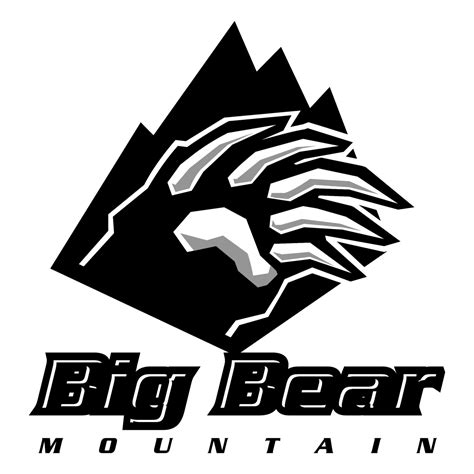 Big Bear Mountain Logo Black and White – Brands Logos