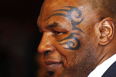 Mike Tyson face tattoo