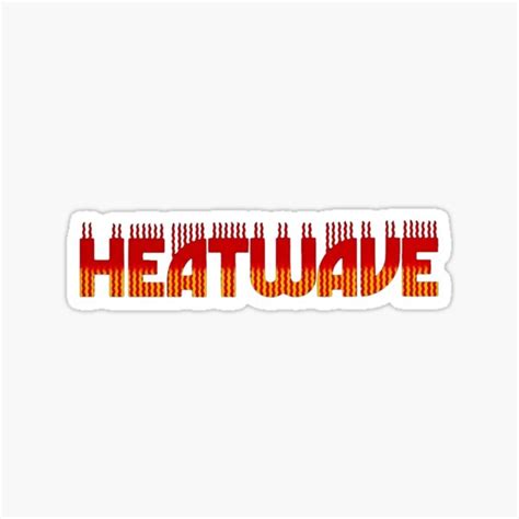 "Heatwave (band) Central Heating logo" Sticker for Sale by ColSmokie ...