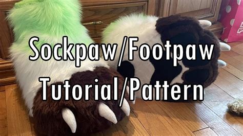 Easy Sockpaw/Feetpaw Tutorial/Pattern for Fursuit/Cosplay - YouTube