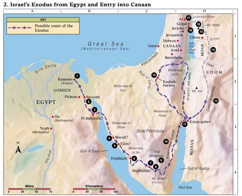 Exodus Route | Bible mapping, Bible, Exodus