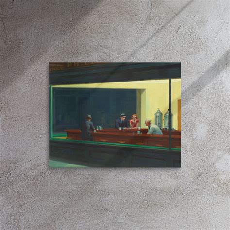 Nighthawks by Edward Hopper Diner Scene Classic Framed - Etsy