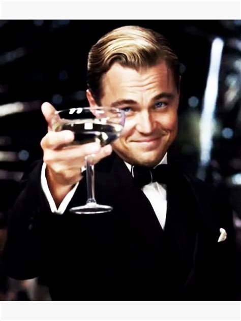 "Leonardo DiCaprio Gatsby meme" Metal Print by erosidik | Redbubble