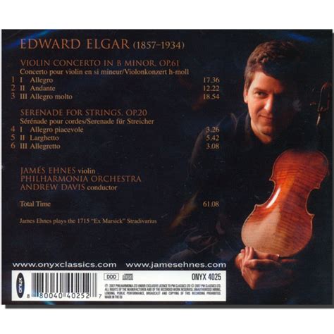 Elgar Violin Concerto - James Ehnes