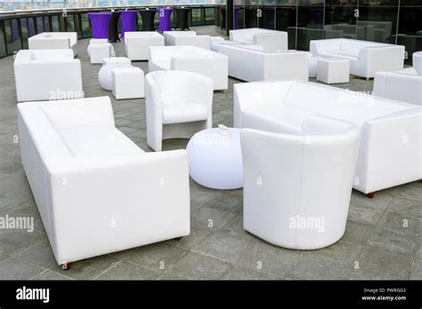 outdoor furniture on the terrace Stock Photo - Alamy