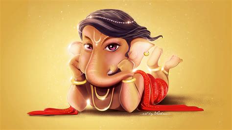 1920x1080 Resolution Cute Lord Ganesha 1080P Laptop Full HD Wallpaper ...