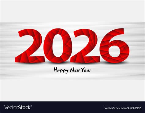 2026 happy new year template year Royalty Free Vector Image