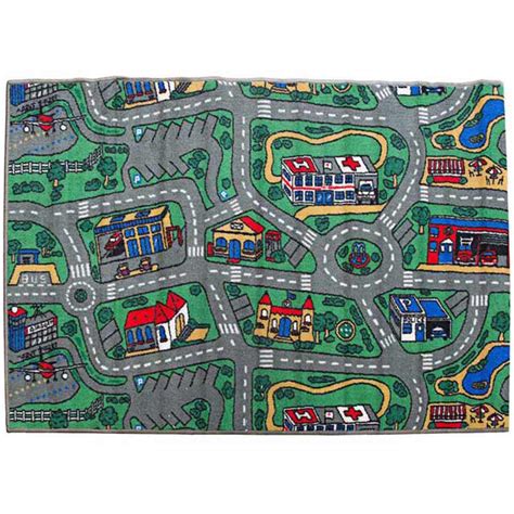 Children's Rug City Roads play mat 100cm x 150cm