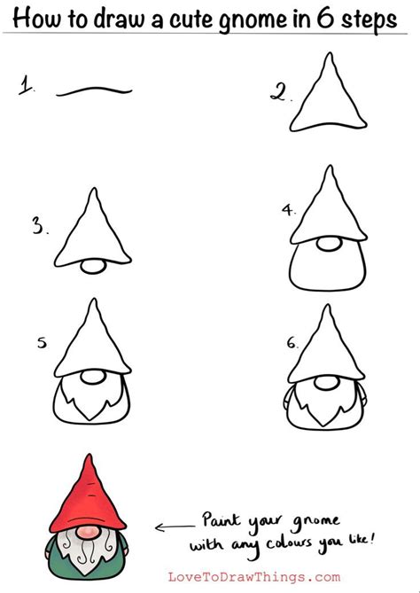 How To Draw A Christmas Gnome at How To Draw