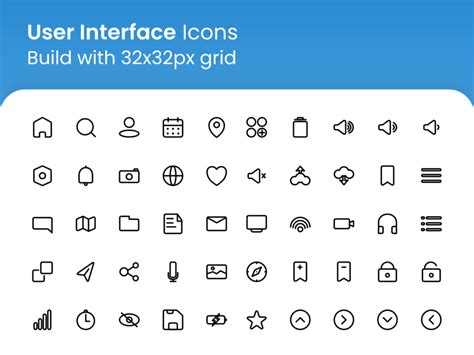 Essential Interface Icon Set - Free Figma Resource | Figma Elements