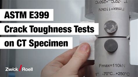 Fracture toughness test on CT specimen to ASTM E399 | KIc Determination - YouTube