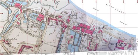 Map of Northfleet in 1863