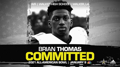 Brian Thomas Jr. Commits to 2021 All-American Bowl - All American Bowl | NBC Sports