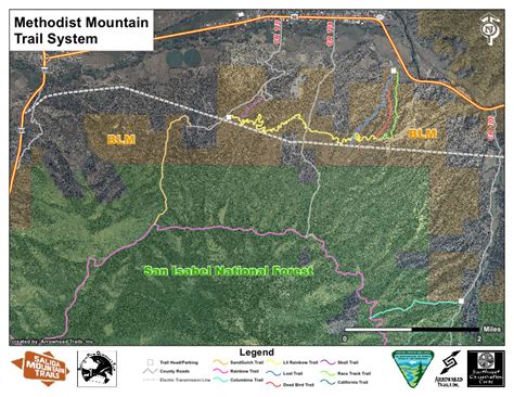 Arrowhead Trails - Methodist Mountian Trail system mapping and construction