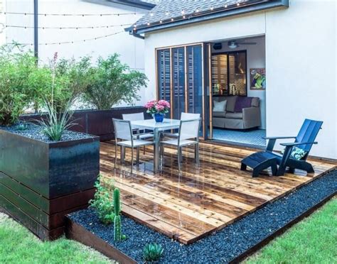 Terrasse et jardin: 24 idées de revêtement de sol extérieur | Terrasse jardin, Amenagement ...