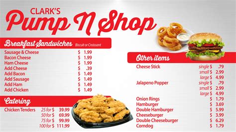 Champ's Chicken Menu — Clark's Pump-N-Shop