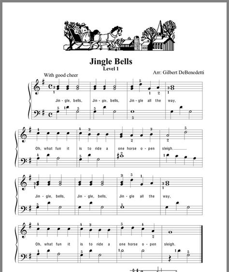 Jingle Bells Printable Sheet Music