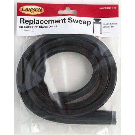 LARSON 37-1/4-in Black Storm Door Sweep at Lowes.com