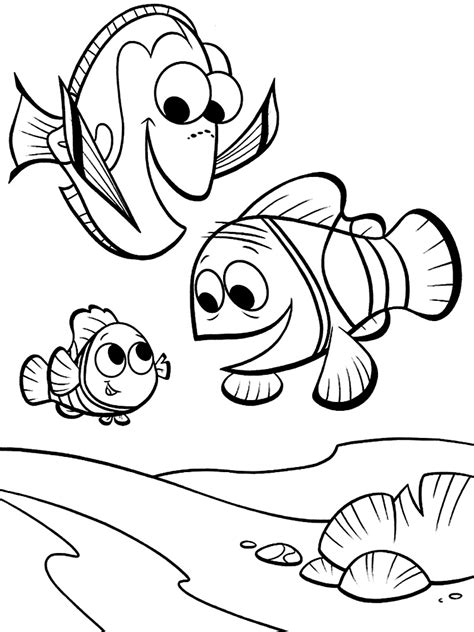 Buscando a Nemo – dibujos infantiles para colorear