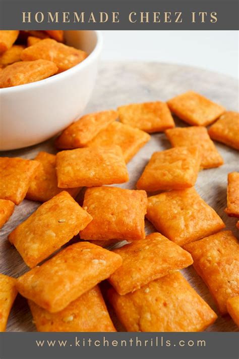 Spicy Homemade Cheez Its - Kitchen Thrills | Recipe | Homemade cheez its, Spicy snacks, Cheez it ...